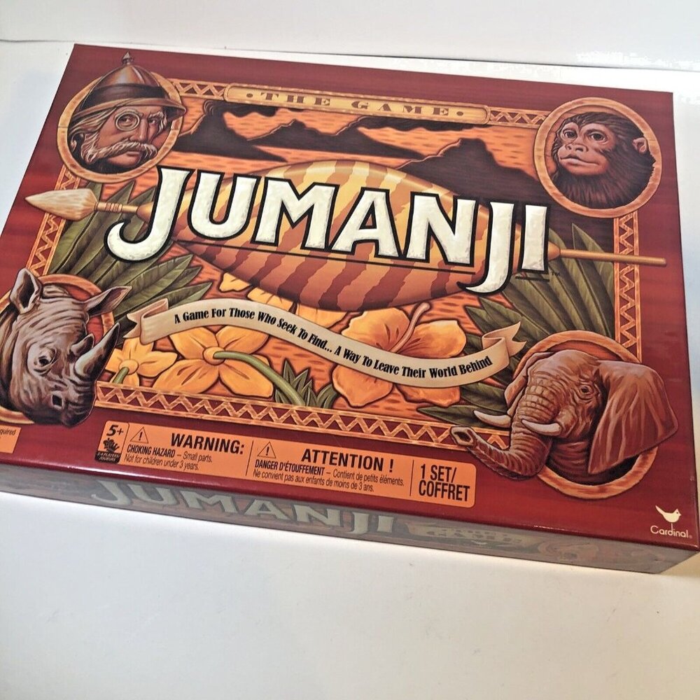 JUMANJI Board Game Cardinal Columbia Pictures 2017 Complete EUC